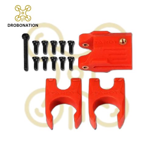 Tarot 16mm Nylon Red Carbon Tube Holder Set
