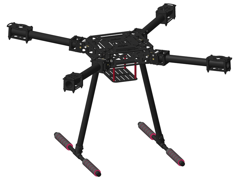 Readytosky ZD550 Carbon Fiber Foldable Quadcopter Frame Kit